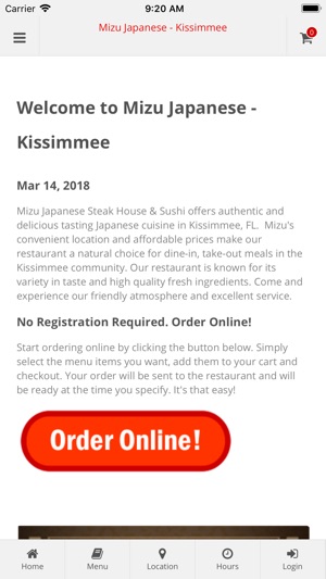 Mizu Japanese Kissimmee(圖1)-速報App