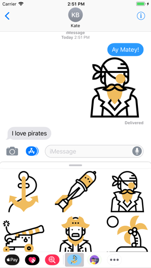 Pirate Of The Seas Stickers