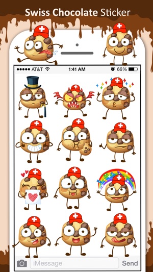 Swiss Chocolate Stickers for iMesaage(圖1)-速報App