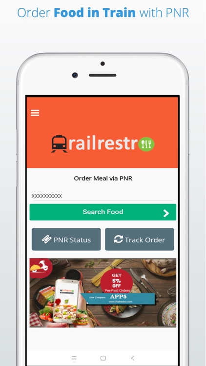 RailRestro Order Food in Train