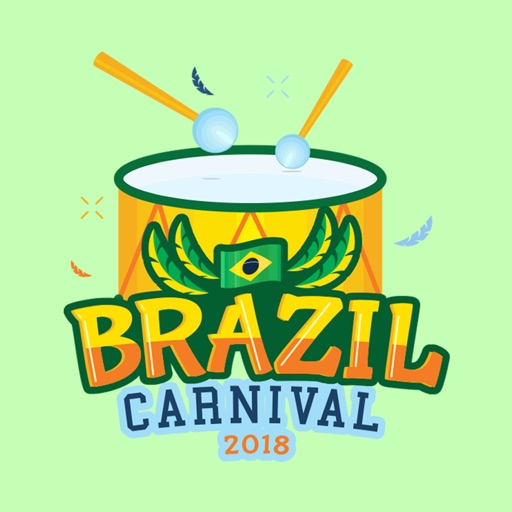Brazil Carnival 2018 Sticker