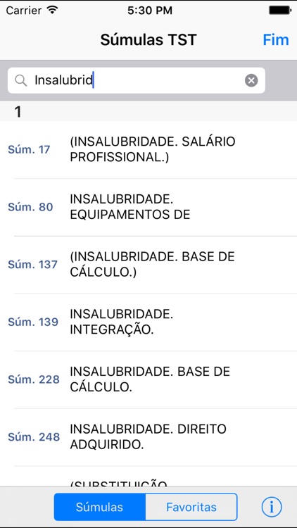 Súmulas TST Tribunal Trabalho