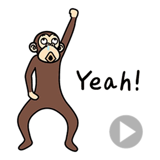 The Lazy Monkey Dance Stickers icon