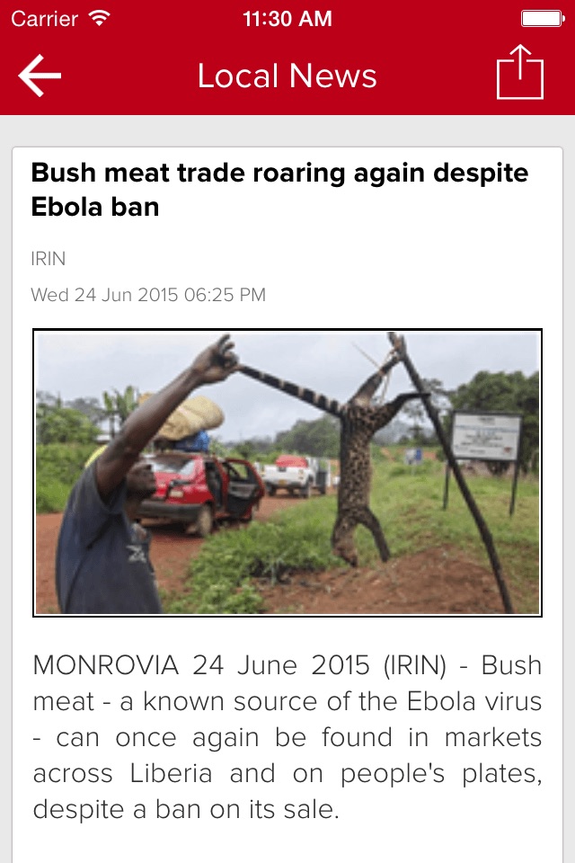 Liberia news | Breaking news screenshot 3