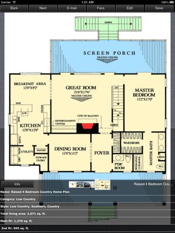 Low Country - Home Plans screenshot 2