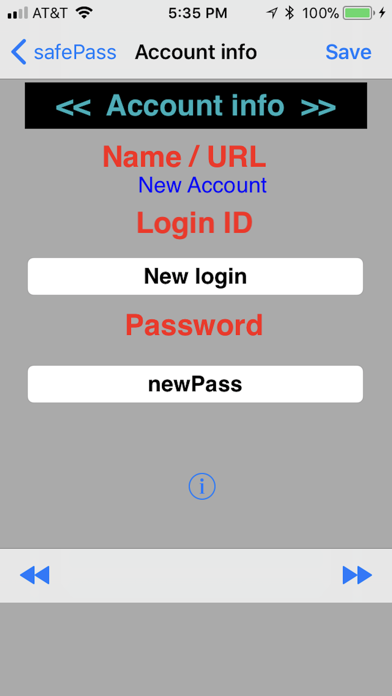 safePass Screenshots