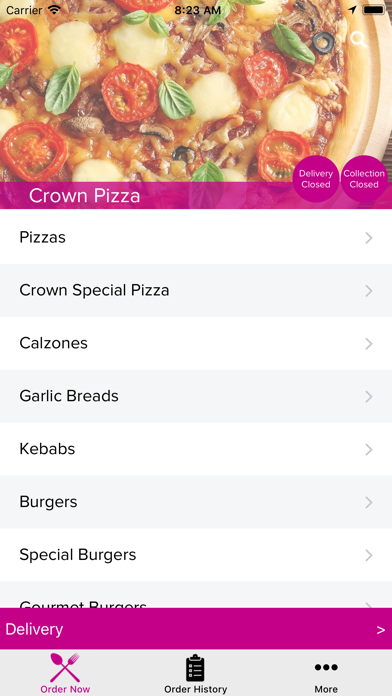 Crown Pizza CastleFord. screenshot 2