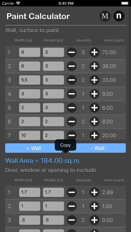 Paint Calculator Plus screenshot-3