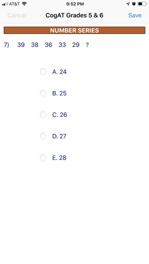 CogAT Grades 5 & 6(圖8)-速報App