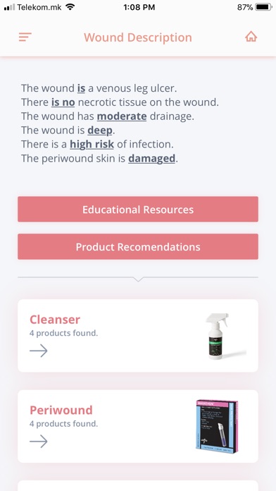 Skin Health Product Selector screenshot 2
