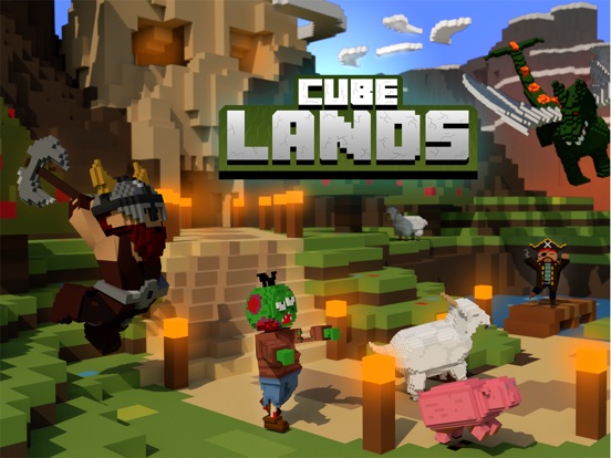 Cube Lands WorldCraft на iPad