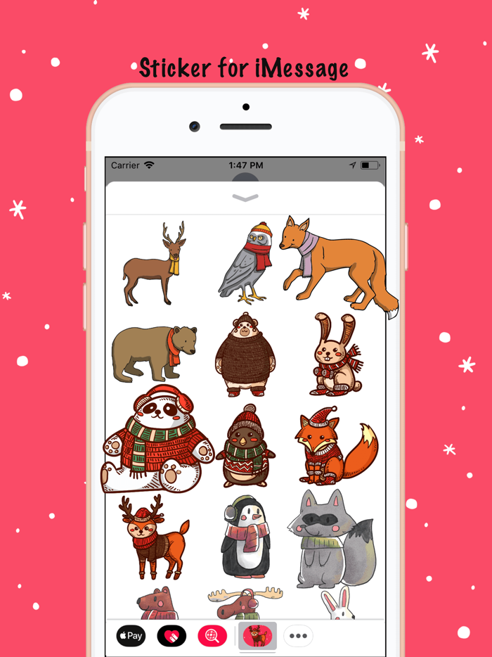 AnimalMoji Sticker for Winter