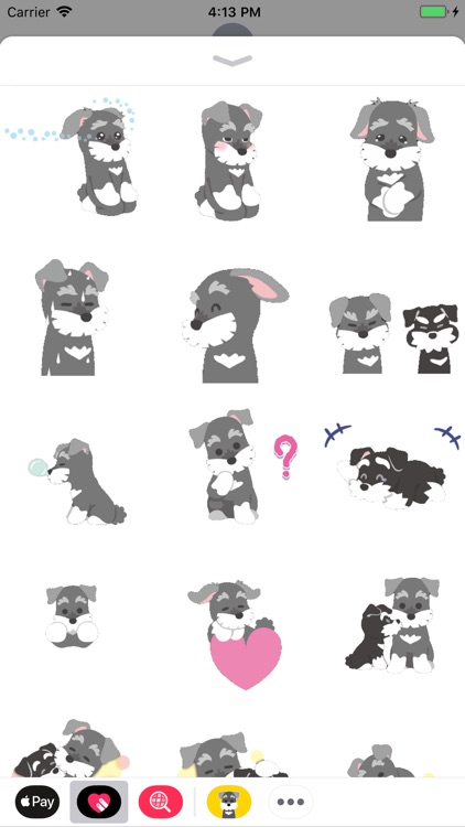 Poodle Puppy Animated Stickers