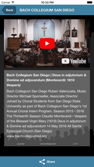 Bach Collegium San Diego(圖3)-速報App