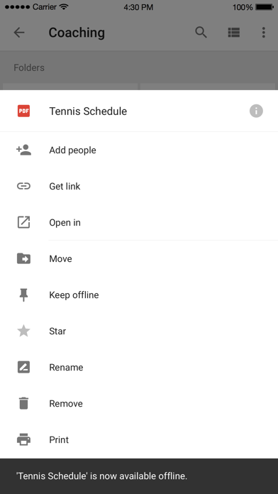 Google Drive – depolama iphone ekran görüntüleri