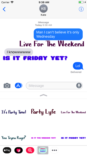 Weekend Party Stickers