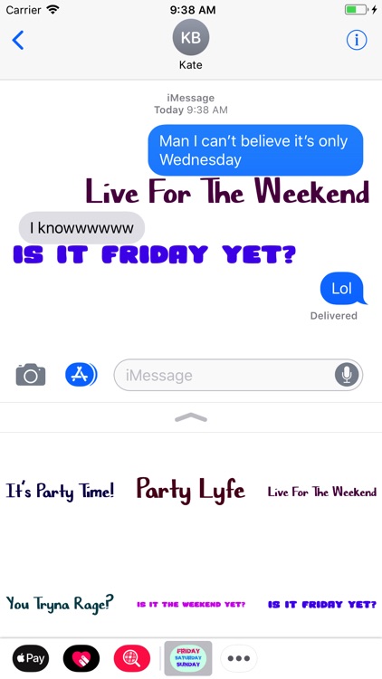 Weekend Party Stickers