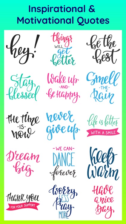 Motive - Inspirational Quotes & Text Chat Stickers