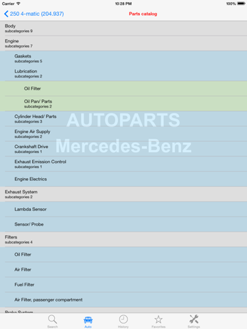 Скриншот из Autoparts for Mercedes-Benz