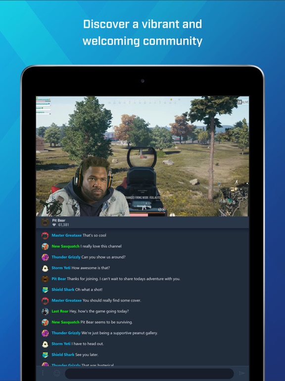 Screenshots of Mixer – Interactive Live Streaming for iPad