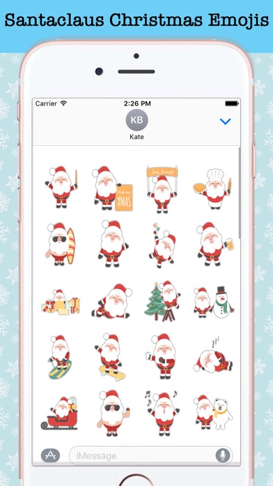 How to cancel & delete Christmas Santa Emoji Stickers from iphone & ipad 1