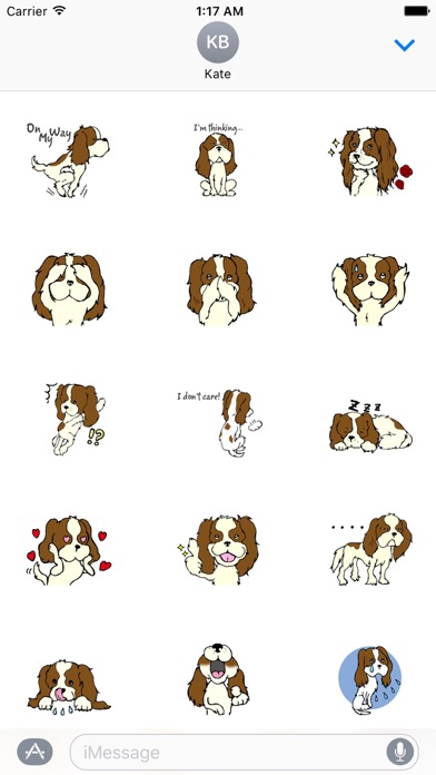 Cavalier King Charles Spaniel Dog Sticker screenshot 2