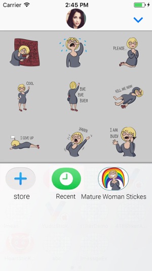 Avatar woman Animated Stickers(圖4)-速報App