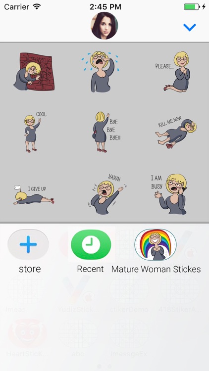 Avatar woman Animated Stickers screenshot-3