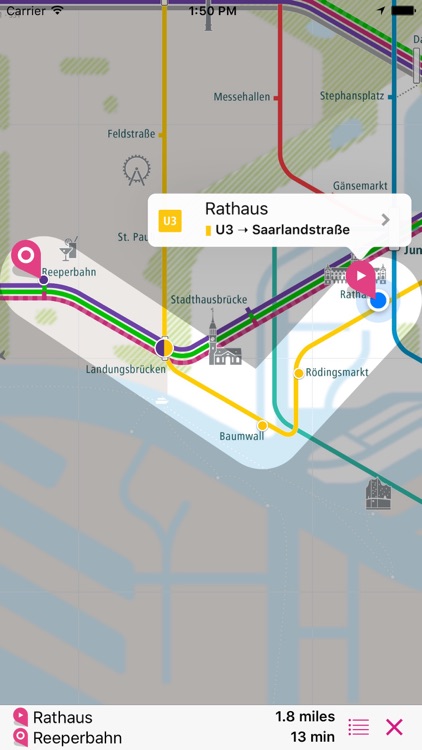 Hamburg Rail Map