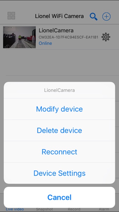 Lionel Wireless Camera screenshot 3
