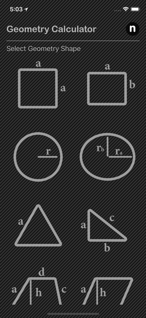 Geometry Calculator Nitrio