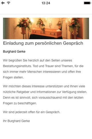 Bestattungsinstitut Gerke screenshot 2