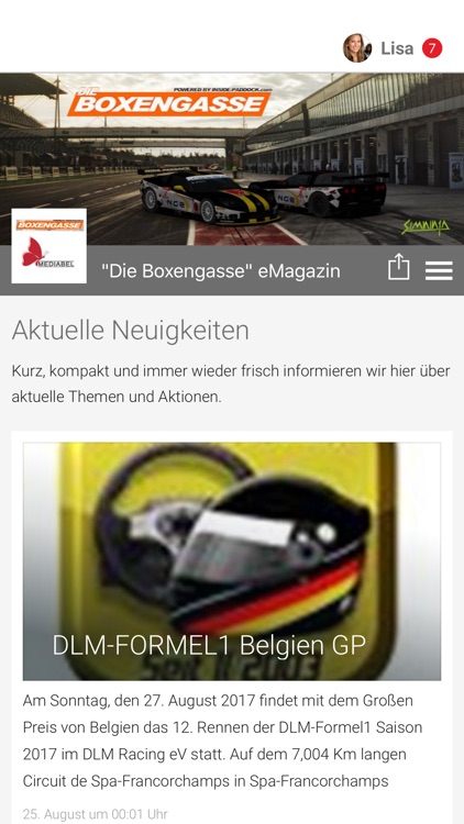 Die Boxengasse eMagazin