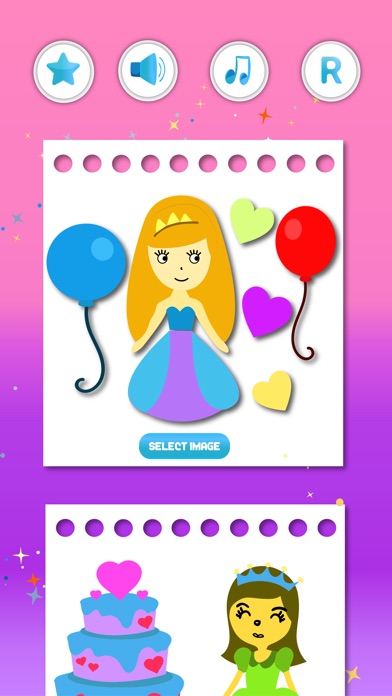 Coloring Book "Princesses" screenshot 3