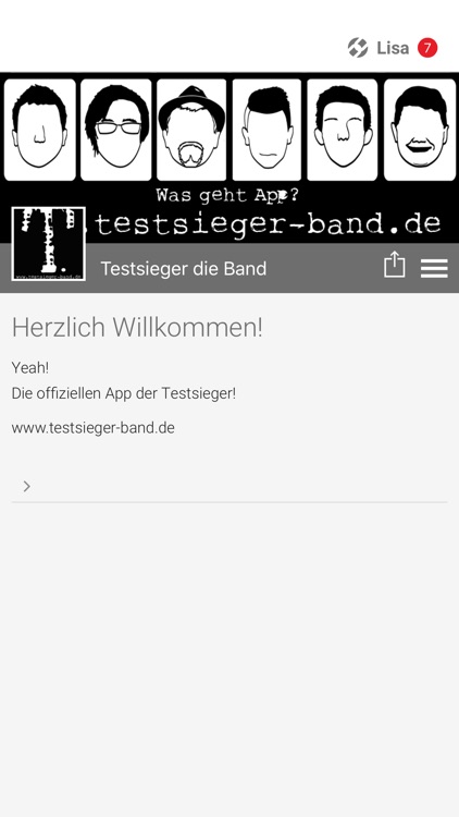 Testsieger die Band