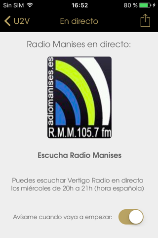 Vertigo Radio & U2Valencia App screenshot 4