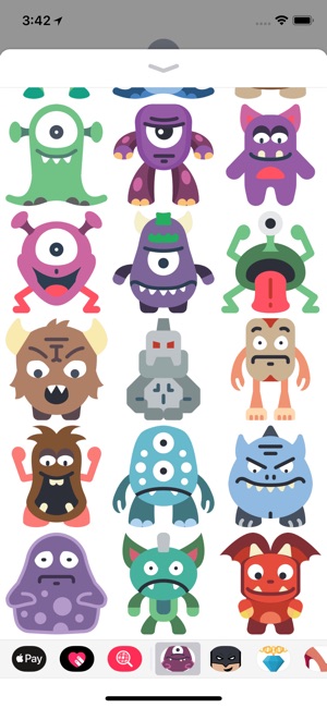 Monsty Cute Monsters Stickers(圖2)-速報App