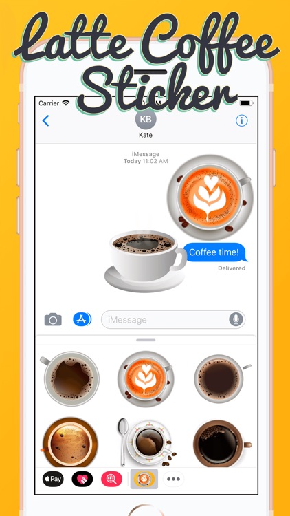 Latte Coffee Sticker