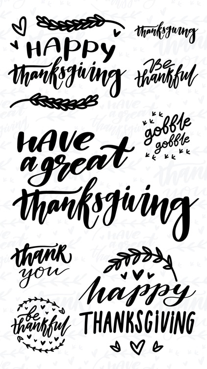 Thanksgiving Calligraphy!