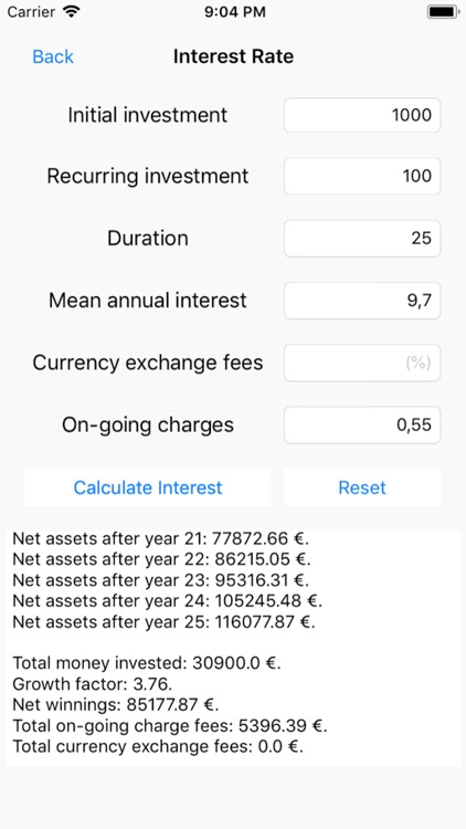 MasterYourCoin Investing Calc.