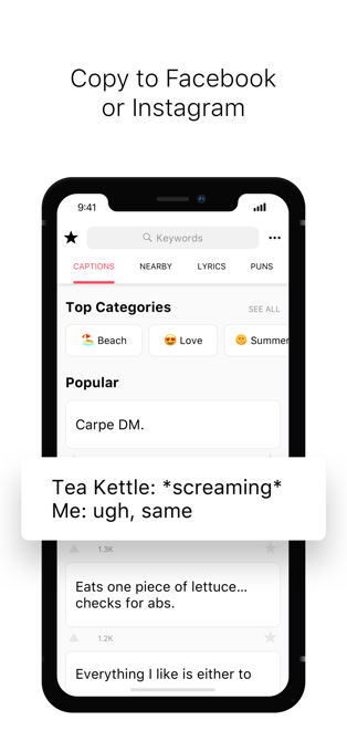 Caption app for iphone