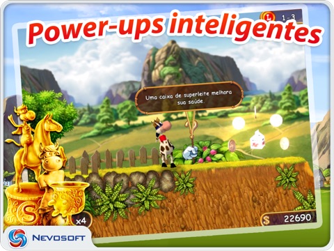 Supercow: funny farm arcade platformer HD screenshot 3