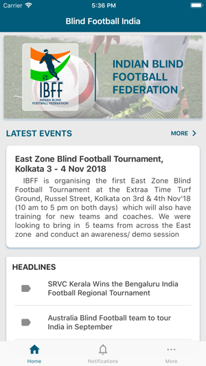 Blind Football India