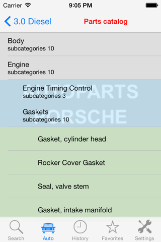 Autoparts for Porsche screenshot 3
