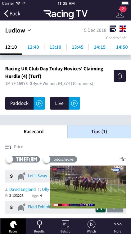 Racing TV – Live horse racing screenshot-4