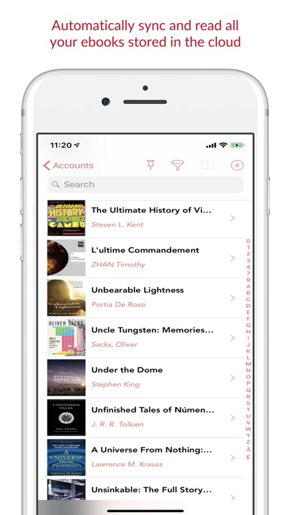 Librairie - Ebook Cloud Reader