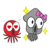 Red Octopus Sticker