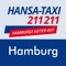 The Hansa-Taxi App for Hamburg and other German and European cities – more than 100 cities in 13 countries