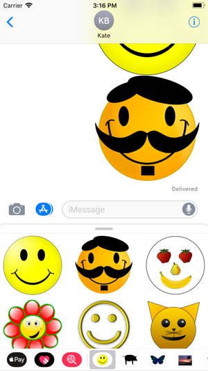 Yellow Smiley Sticker Pack(圖3)-速報App