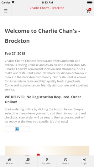 Charlie Chan's Brockton(圖1)-速報App